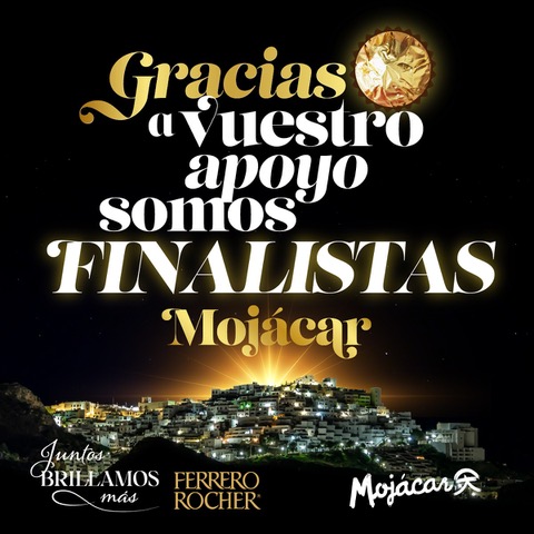   Mojácar is now a finalist in the “Together we shine brighter” competition organised by the well-known chocolates brand Ferrero Rocher for this Christmas 2022